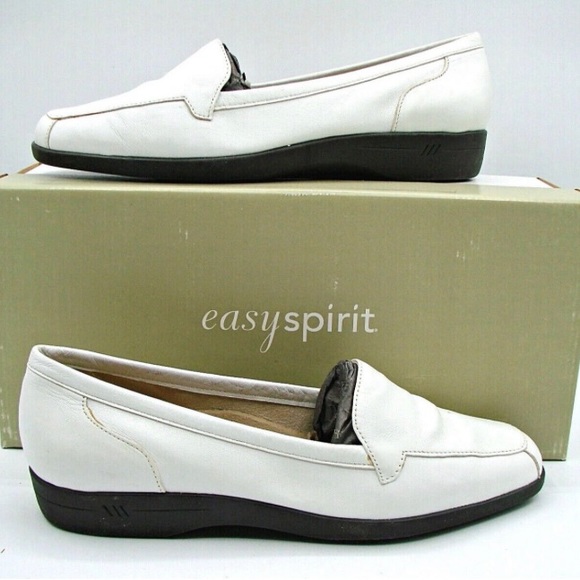 Easy Spirit Abidet Leather White/Ivory Casual Slip-on Loafers Shoes 7.5 - Picture 8 of 8